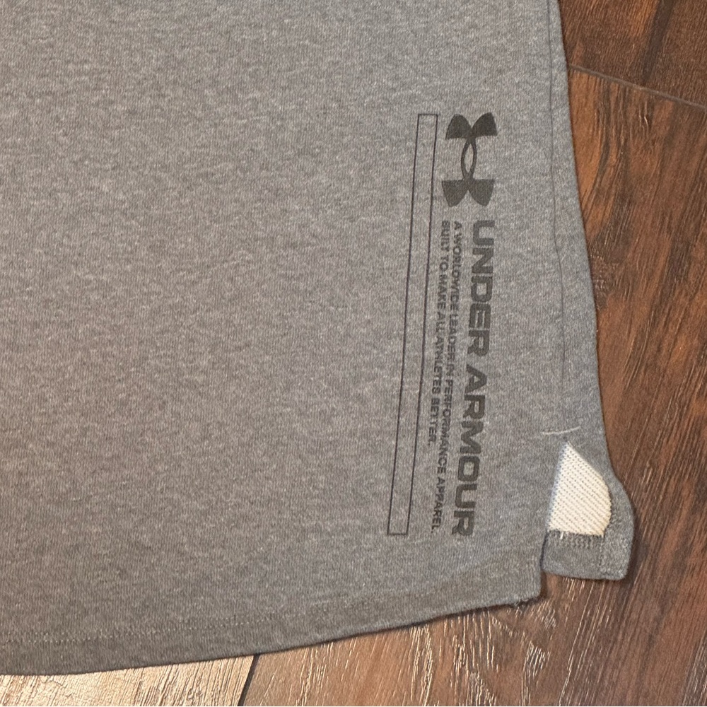 Under Armour Sleeveless Hoodie Mens XS Gray Pullover Sweatshirt Athletic Gym UA - Picture 9 of 14